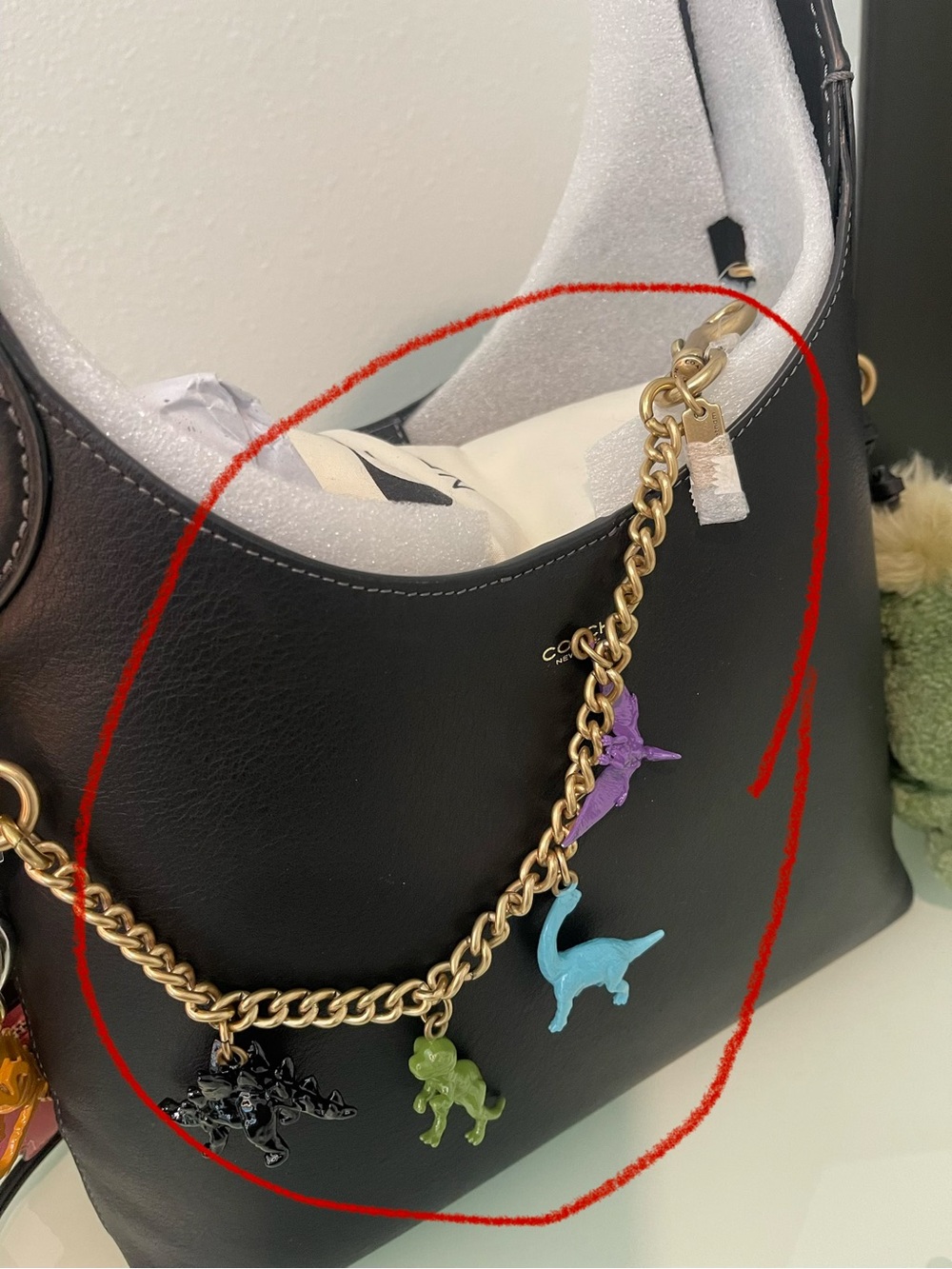 Coach Rexy 10th birthday Dino CHAIN only!! Please read and see all pics. No bag